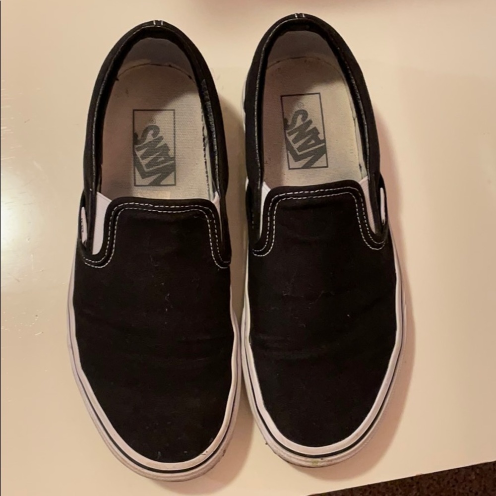 Black Slip-On Vans